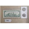 Image 2 : 1967 Canadian $1 Bill, 1967 & 2017 Commemorative Nickles