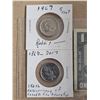 Image 3 : 1967 Canadian $1 Bill, 1967 & 2017 Commemorative Nickles
