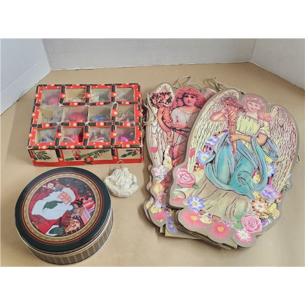 Vintage Christmas Ornaments, Christmas Bags, etc.