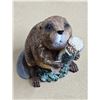 Image 4 : (3) Woodland Animal Figurines, (3) Wax Pumpkin Candles
