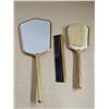 Image 2 : Antique 3 Piece Dresser Set (Comb, Brush, Mirror)