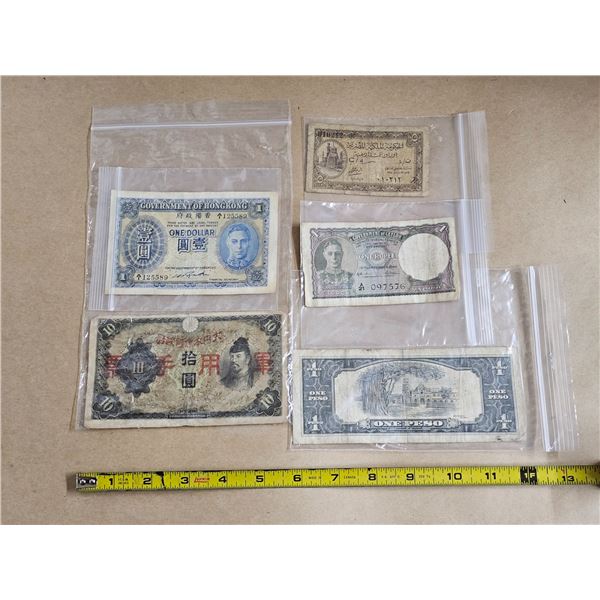 Lot of Assorted International Currency