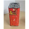 Image 2 : (3) Vintage Tins (Nesquik Penny Bank, Rogers Syrup, Riley’s)