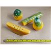 Image 1 : Set of 4 Alabaster Stone Fruit Carvings