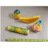Image 2 : Set of 4 Alabaster Stone Fruit Carvings