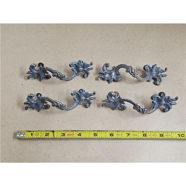 Set of 4 Vintage Hardware Drawer Pulls