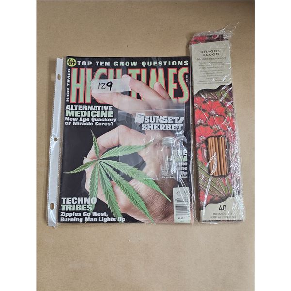 “High Times” Magazine w/ Insence and Seeds