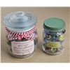 Image 1 : (2) Jars Vintage Marbles