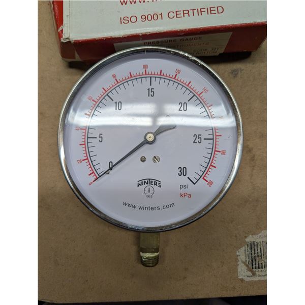 WINTERS Pressure Gauge 200 PSI