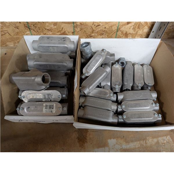 Boxes of CICA 3/4" Type "c" LBS and 1/2"