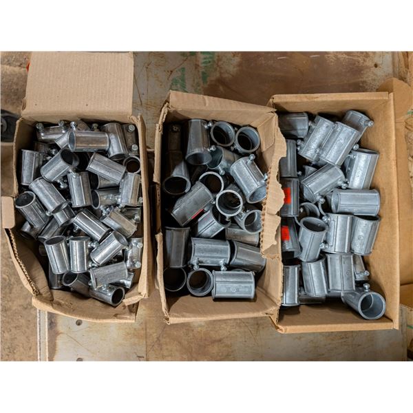 (3) boxes of Set Screw Couplings (2) Different Sizes