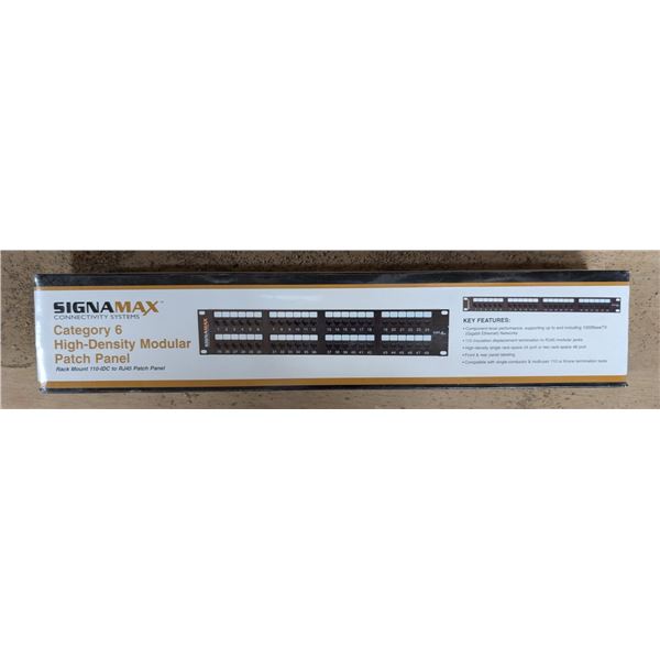 Sealed Signamaz Category 6 High-Density Modular Patch panel