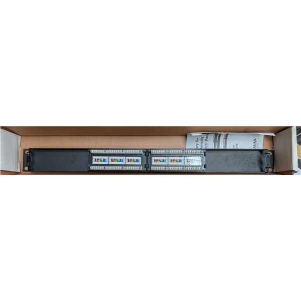 (3) Signamax 12-Port Category 6 + Patch Panels
