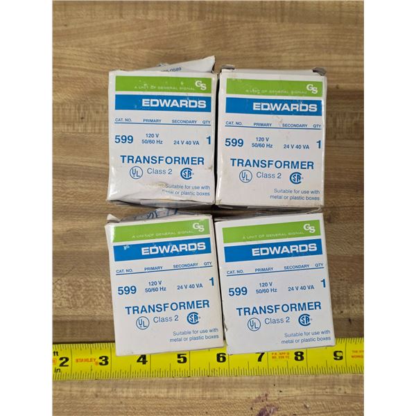 4- Edwards- 120 volt class 2 transformers