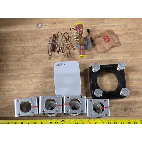 Thermal expansion valve, 4 spring isolators, and valve flange kit