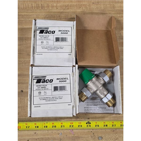 3 TAC mixing valves 3/4"