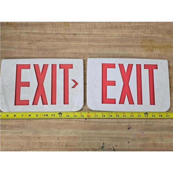 2 exit signs