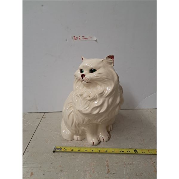 glass cat ornament