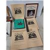 Image 3 : 4 piece bar set, rulers and books