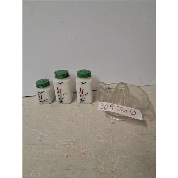 spice shakers + juicer
