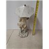 Image 2 : girl + umbrella garden ornament