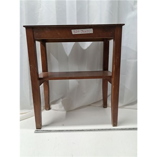 wood end table
