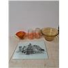 Image 1 : cutting board + kitchen dishes