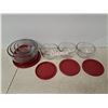 Image 1 : anchor glass storage container set