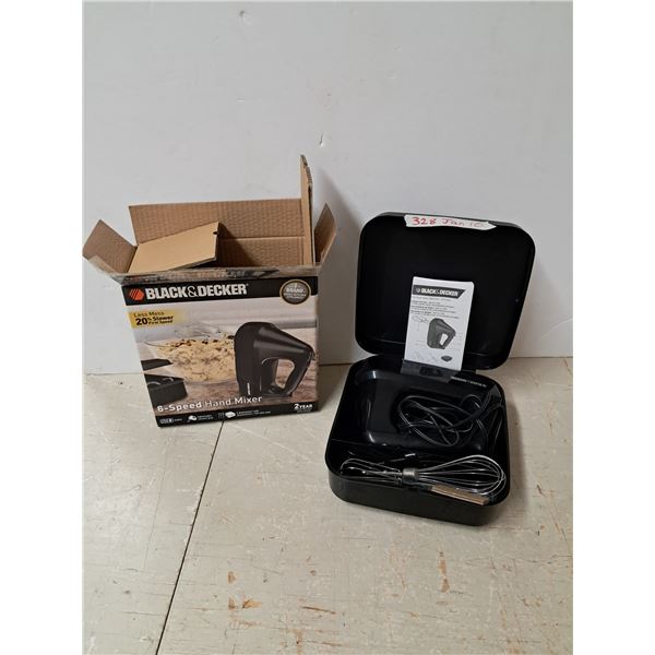 black + decker hand mixer