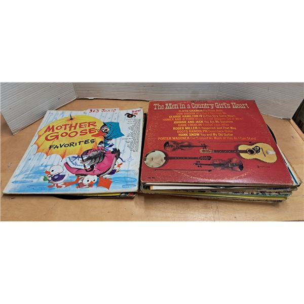 20 vintage vinal records