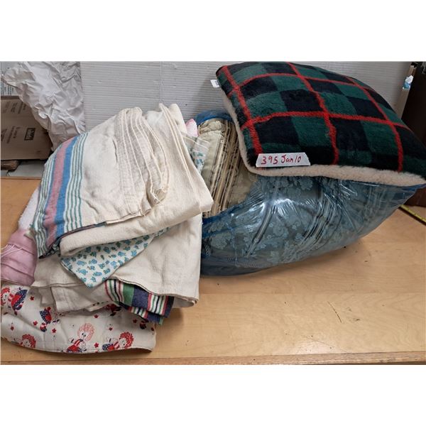 blankets and pillows
