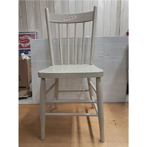 White wooden chair- 30"H