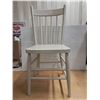 Image 1 : White wooden chair- 30"H