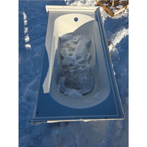 Bath tub- 60" by 30" by 20"H