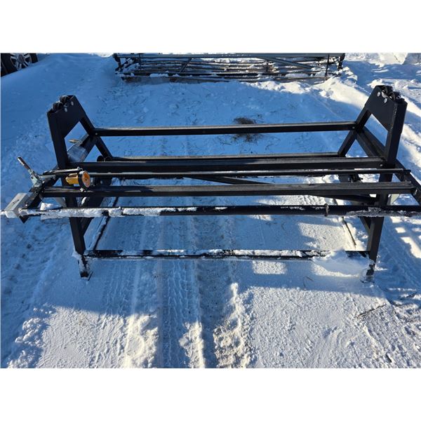 Rack for linoleum rolls- with ft counter- 7ft width