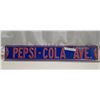 Image 1 : tin pepsi-cola ave.  Sign