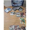 Image 3 : tin container + sport cards
