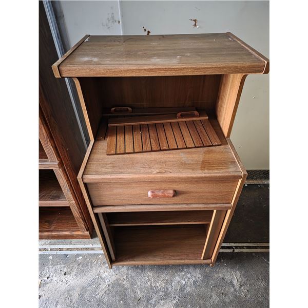 Rolling desk- 26" by 20" by 50"H