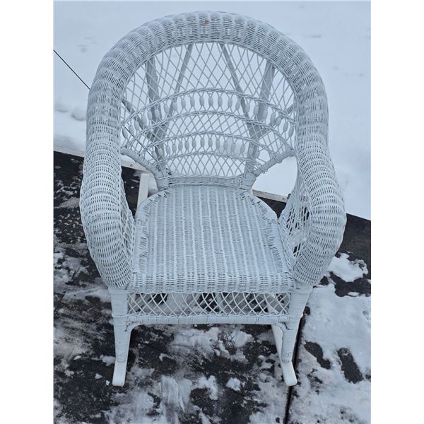 Wicker rocking chair