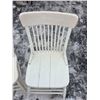 Image 2 : 2 white wooden chairs- 30"H on both