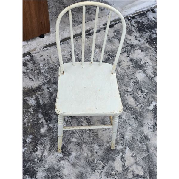 White wooden chair- 30"H
