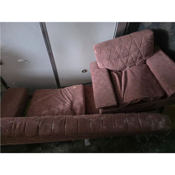 Sofa and chair- 78" by 36" by 30"H