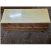 Image 2 : Chest- 18" by 44" by 19"H- has a busted lock