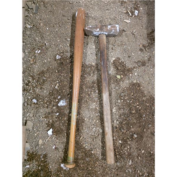 Mini sledge hammer and bat