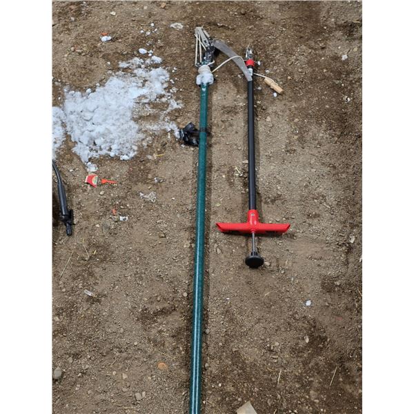 Tree branch trimmer and weed puller