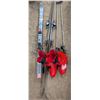 Image 1 : (2) Pairs of Skis (54" Toplite) and (73" SPAIDING w/ Poles) W/ Ski Boots