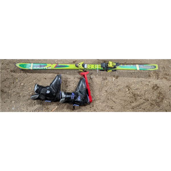 Kastle Pure Machine Skis w/ Ski Boots w/ carry clip (71")