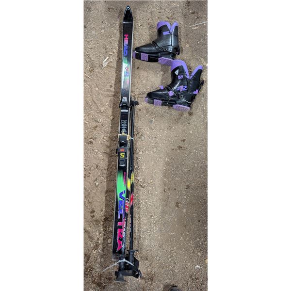 74" Head XR VECTRA Skis W/ Poles and Boots