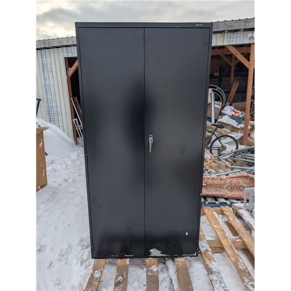 Black Storage Cabinet (18"x36"x72")