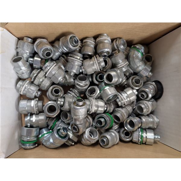 Box of Straight Liquid Tight Metal Conduit Connectors